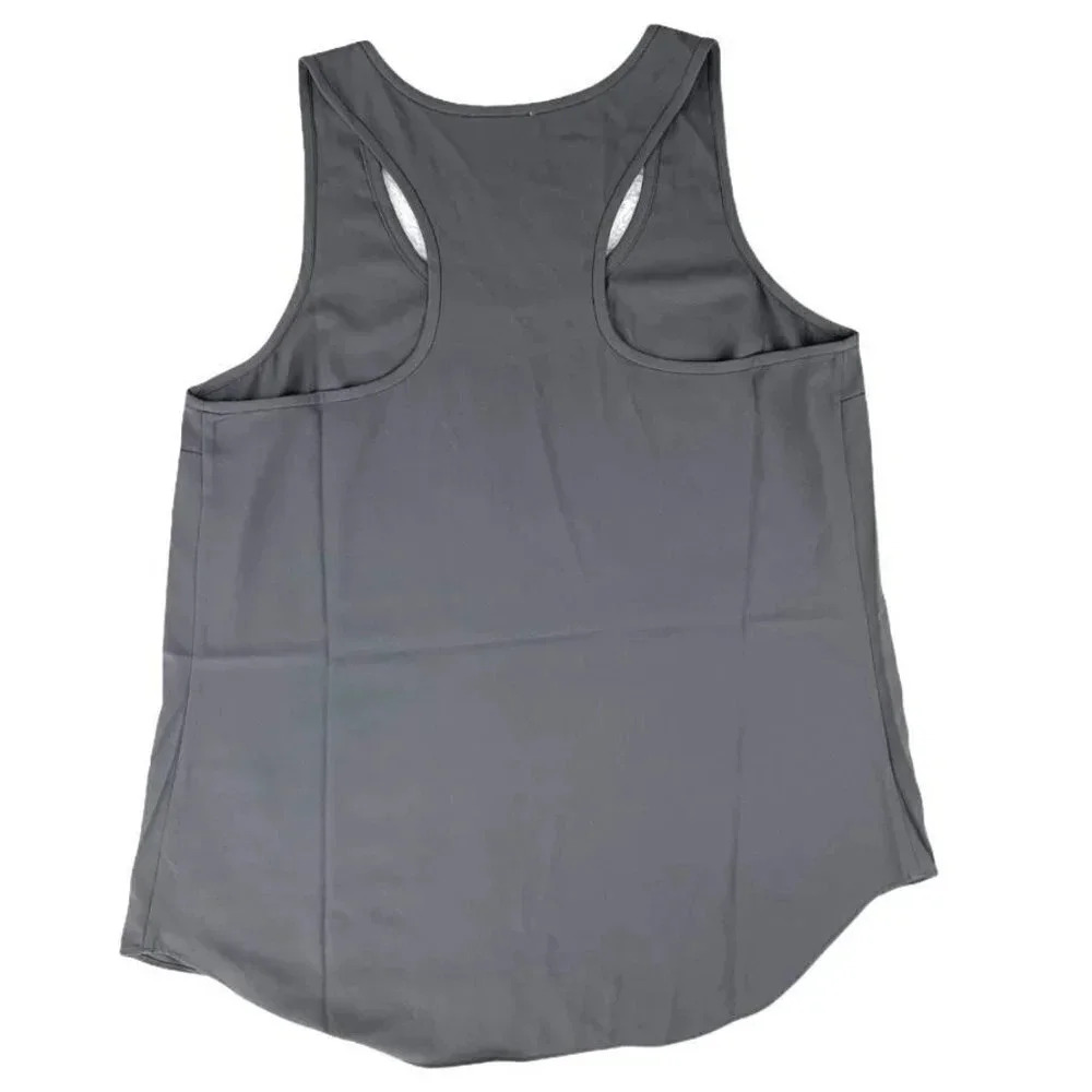 Daily Ritual Sleeveless Gray Tank Top Scoop Neck Size 10 Women's Blouses - Picture 2 of 7
